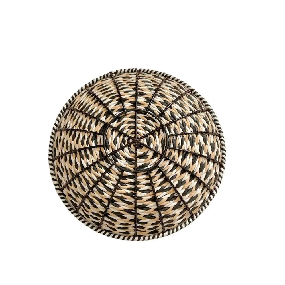 Decorative Multicolor Freestanding‎ Round Basket Home Decor New
